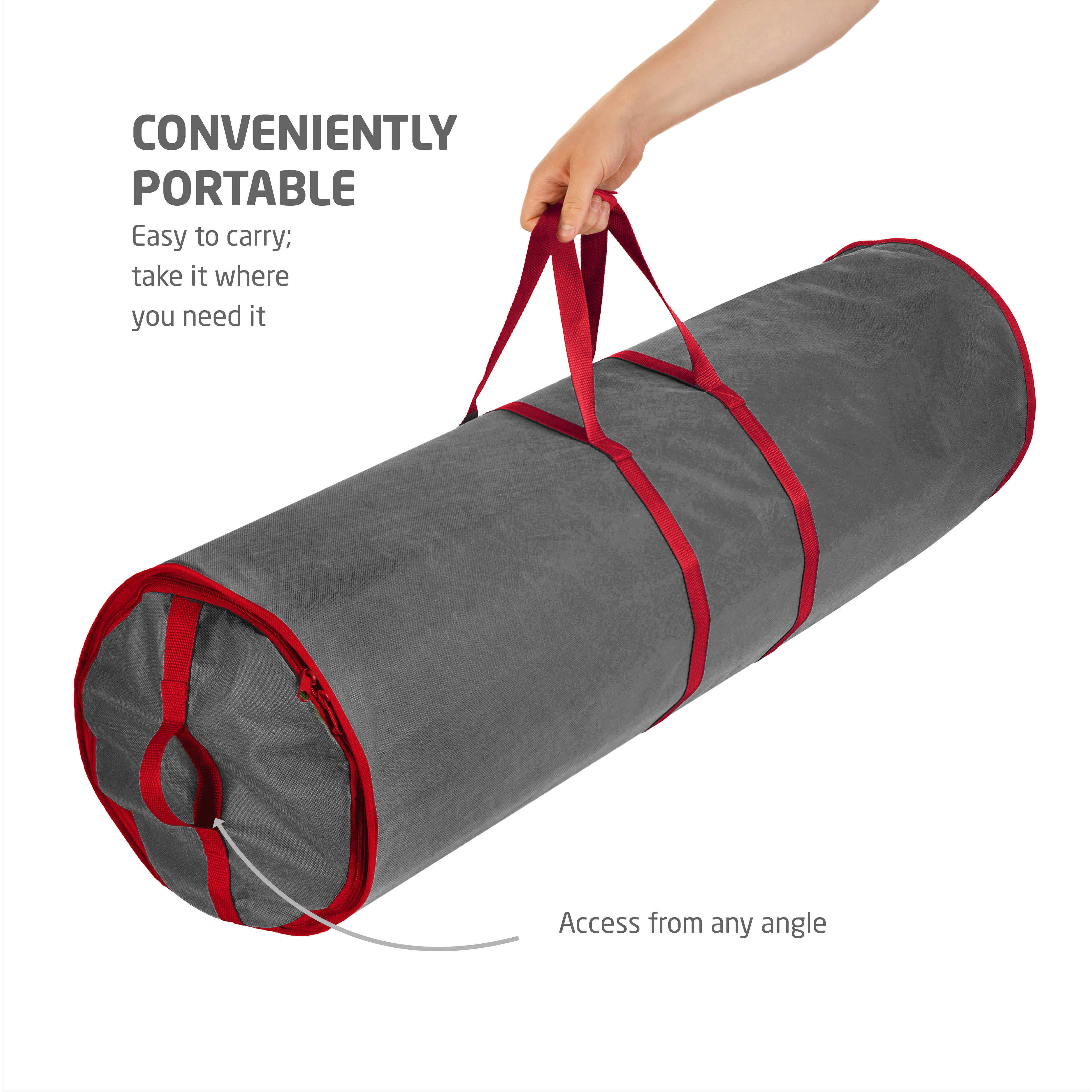 40 Inch Christmas Wrapping Paper Storage Bag Tube Handle Zipper Save Money,  1 unit - Fry's Food Stores