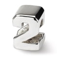 thumbnail image 1 of 925 Sterling Silver Charm For Bracelet Number 2 Bead Alphabet Numeral, 1 of 8