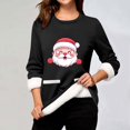 thumbnail image 2 of WEAIXIMIUNG Chandails en Molleton pour Femmes Sans Capuche Manches Longues Col Rond Poche Rembourré Pull Chaud, 2 of 5