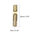 thumbnail image 2 of Uxcell Folding Support Hidden Concealed Cylinder Hinge Brass Tone 4mm x 20mm 20pcs, 2 of 4