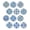 Mandala, variant on Howayme 12Pcs Refrigerator Magnets Blue and White Glass Mini Strong Fridge Magnets Aesthetic Magnets for Office,School,Whiteboards,Cabinets-Blue Flower