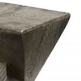 thumbnail image 3 of Benjara 17" Accent Table- Heavy-Duty Durability Cement- Weathered Oak Brown, 3 of 5
