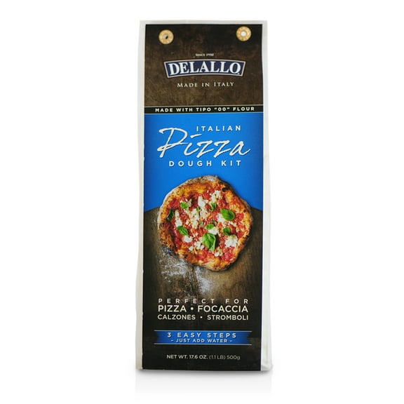 Pack of 10, Delallo Pizza Dough Mix, 17.6 oz