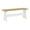 Honey-White, variant on Linon Delk Wood 2 Tone Large Backless Bench in Honey and White