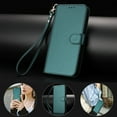 thumbnail image 5 of ELEHOLD For Google Pixel 9A Flip PU Leather Wallet Case with Credit Card Slot RFID Blocking Kickstand Shock-Absorbent TPU Magnetic Protective Cover With Lanyard ,Darkgreen, 5 of 12