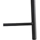 thumbnail image 3 of Silla decorativa sofisticada, asiento cómodo tapizado en negro, patas de madera maciza para uso en interiores y exteriores, fácil instalación, adecuada para bebidas, refrigerios y teléfono, 3 of 6
