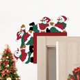 thumbnail image 3 of XEOVHV Christmas Door Corner Decoration,Christmas Santa Claus Reindeer Door Sign Wall Retro Door Frame Decorations Wooden Sculpture for Living Room Bedroom Office Frame Xmas Party Props Gifts Home Dec, 3 of 8