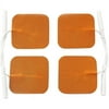 HealthmateForever Orange Pin-Inserted Square-Shaped Conductive Pads