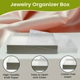 thumbnail image 7 of Novel Box 8 Pack White Cardboard Cotton Filled Jewelry Gift Boxes 7x5x1.25 Inch with See Thru Lids, 7 of 7