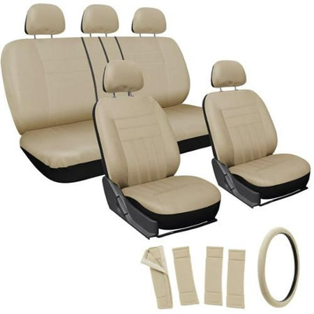 The Car Cover Oxgord Beige 17-piece Universal Fit Car Seat Cover Set