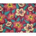 thumbnail image 5 of oneOone Polyester Lycra Magenta Fabric Florals Diy Clothing Quilting Fabric Print Fabric By Yard 56 Inch Wide, 5 of 6
