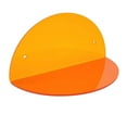 thumbnail image 3 of Abbracc Acrylic Small Floating Shelf Modern Half Round Display Stand Acrylic Wall Shelf Orange, 3 of 9