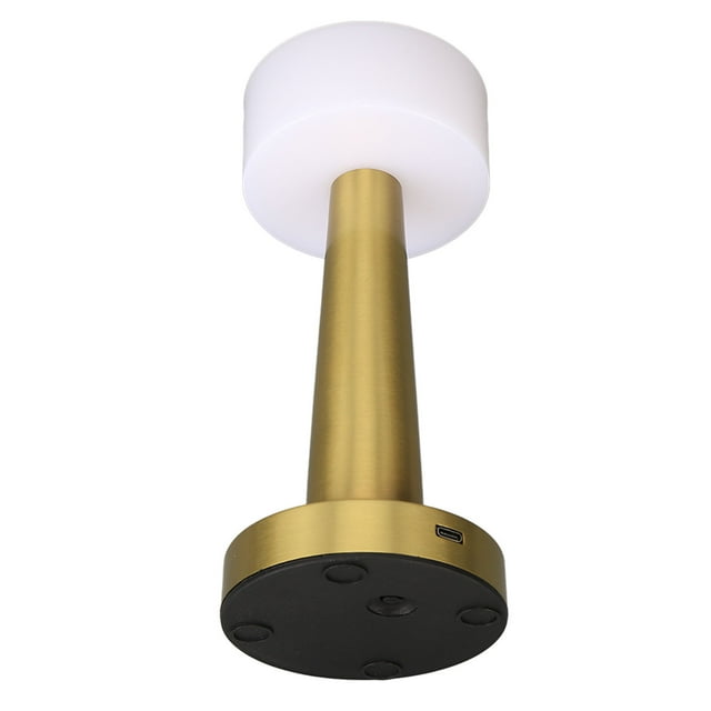 Lámpara De Mesa LED Inalámbrica, Pequeña Lámpara De Mesa Táctil Recargable Con Atenuador Incorporado, 3 Niveles De Brillo Para Dormitorio Para Estanterías