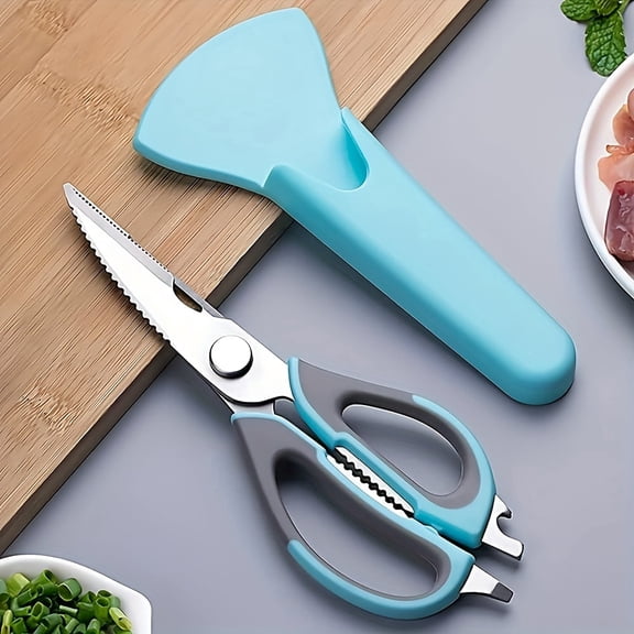 9 Inch Professional Heavy-Duty Kitchen Shears, Multipurpose Stainless Steel Cooking Scissors, Sharp Utility Kitchen Scissors for Meat, Poultry, Herbs, Vegetables and Food Prep