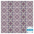 thumbnail image 5 of Mi Alma Floral Purple Tile Stickers - Removable Vinyl 4x4, 24 pcs, 5 of 9
