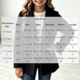 thumbnail image 4 of Fall Jackets for Girls Zaewscy Girls Double‑Breasted Wool Blend Coat Notched Lapel Long Sleeve Kids Casual Wool Outerwear Black 170, 4 of 9