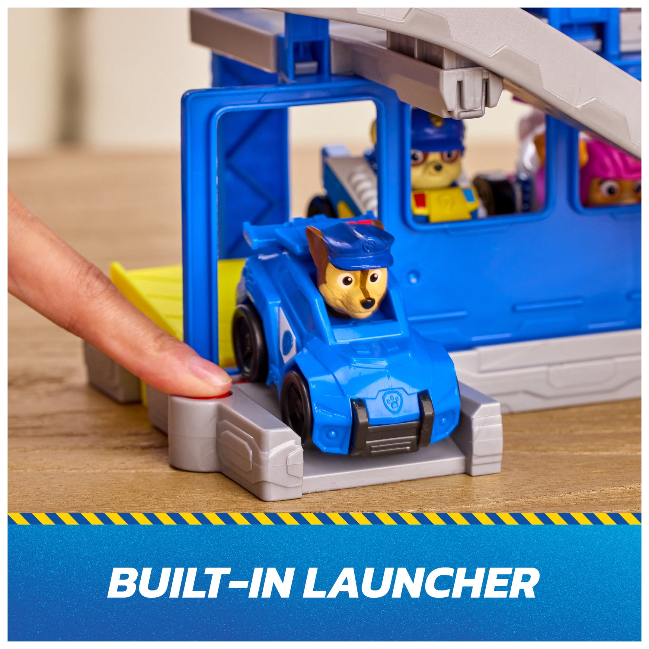 PAW Patrol: Pup Squad, Search & Rescue HQ Playset with Chase Pup Squad Racer & 2 Figures
