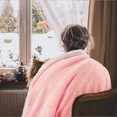thumbnail image 4 of ROSEKIND Ultra Soft Cozy Faux Fur Throw Blanket, Fuzzy Plush Thick Bubble Blanket| Pink|50x60inch, 4 of 6