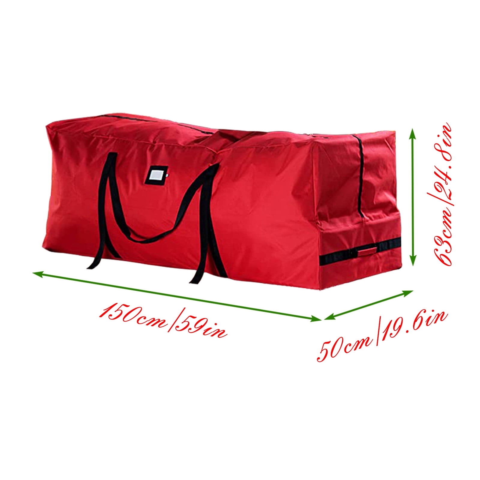 YIMWNYI Christmas Tree Storage Bag, Durable Oxfords Material, Christmas Tree Protection, Easy Transport with Wheels, Holiday Storage Solution, Zipper Closure, Festive Duffel Bag