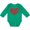 Kelly Green, variant on Inktastic All You Need is Love Red Heart Shape Boys or Girls Long Sleeve Baby Bodysuit
