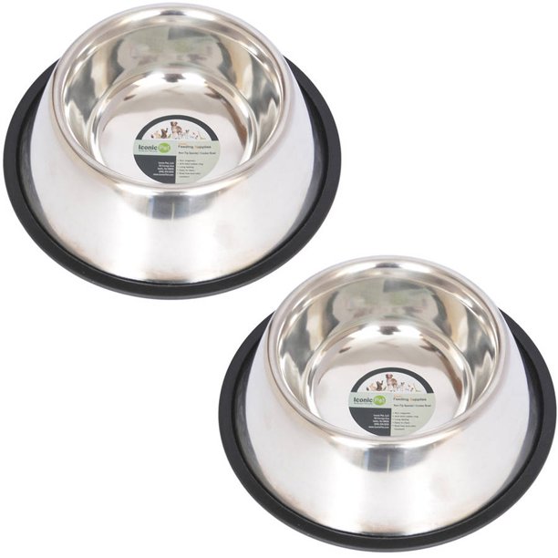 2Pack NonSkid Spaniel/Cocker Bowl For Dog, 8 Oz, 1 Cup