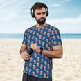 thumbnail image 4 of Wukai Cute Popcorn Print Men's Short-Sleeved Mesh T-Shirt,Quick-Dry Short Sleeve Workout T-Shirt-Large, 4 of 8