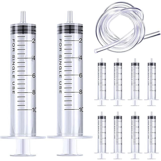 10Pcs PVC Measuring Tool 10ML Industrial Outdoor Washable Portable Refillable Scaled Experiment Industrial Pet Feeding Water Dispenser Tube Pipe