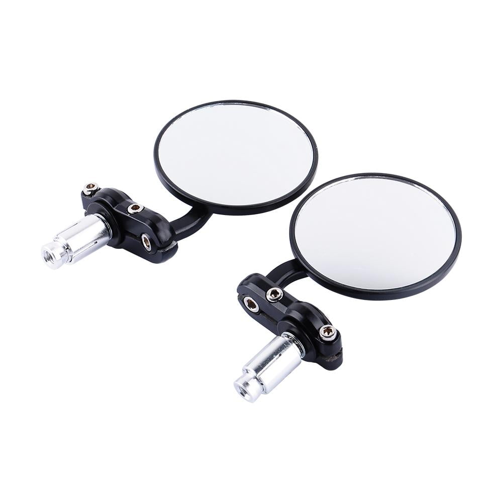 Kritne Motorbike Mirror, Rear Mirror, 1Pair Rotatable Motorcycle Round