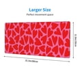 thumbnail image 4 of Disketp Gaming Mouse Pad Red Love Heart Pattern Large Mouse Mat Long Extended Desk Pad Non-Slip Rubber Mice Pads Stitched Edges Thin Pad (11.8x31.5 Inch), 4 of 9
