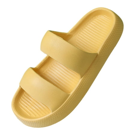 

Thick Bottom Summer Home Couple Sandals Quick Drying Flip Flops Female Bathroom Bathing Sandals Shower Slides