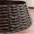 thumbnail image 3 of Woven Christmas Tree Collar Textured Base Ring Skirt Replacement for Artificial Trees Cozy Indoor Festive Holiday Decoration, 3 of 7