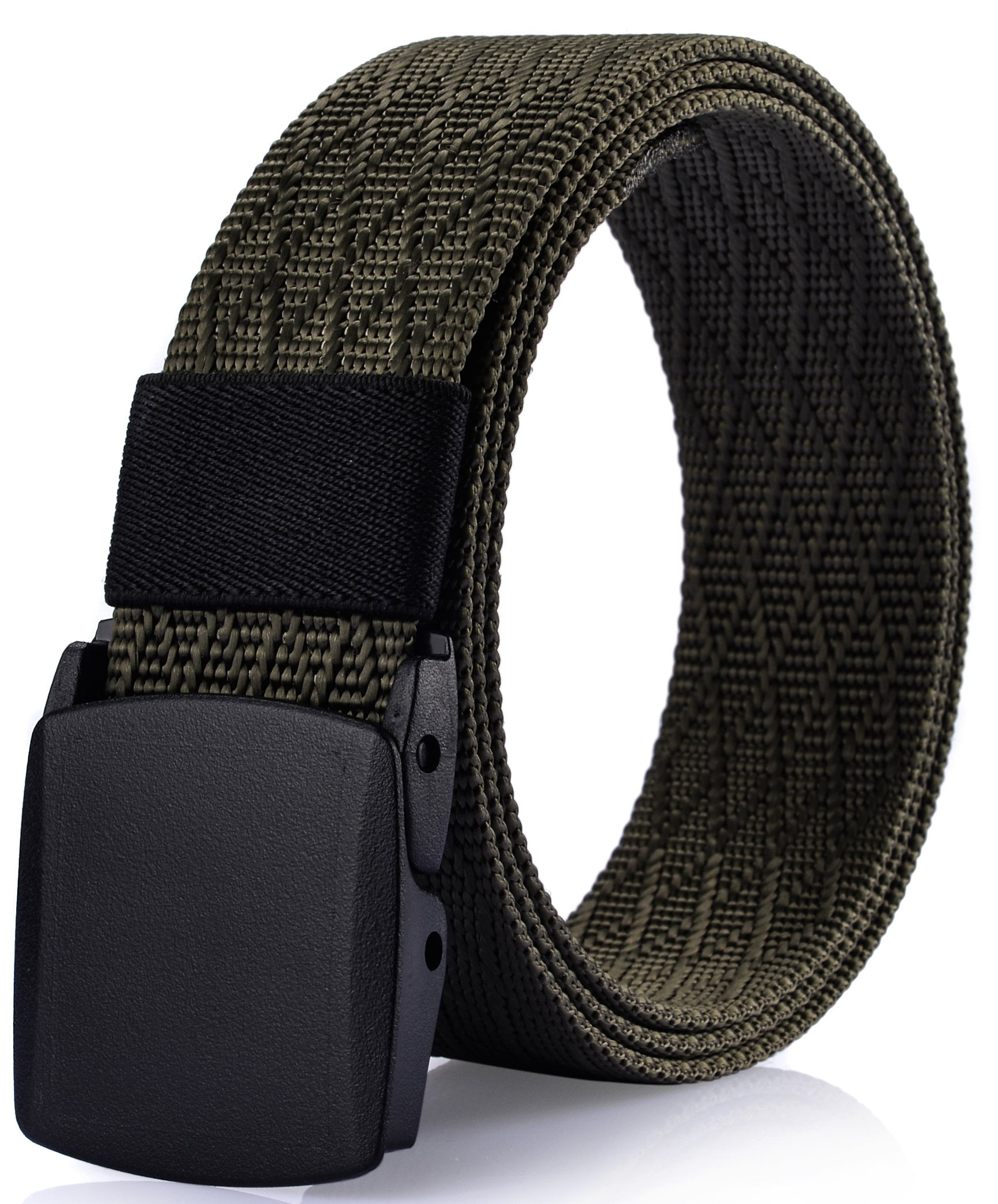 Men's Nylon bed Belt No Metal Parts Plastic Buckle Quick Security