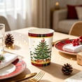 thumbnail image 5 of 16 Pcs Christmas Tree Red Black Buffalo Plaid Paper Cups, Christmas Party Supplies, Disposable Tableware, for Xmas Holiday Party Table Decor(A), 5 of 6