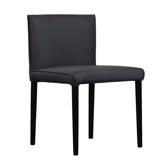 Porter Designs Rigel Full-Grain Leather Dining Chair, Gray (Set of 2)