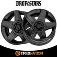 thumbnail image 2 of 20x9 Dropstars 648BB Satin Black W/Gloss Black Lip Wheel 6x5.5 (18mm), 2 of 5