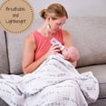thumbnail image 5 of LollyBanks Muslin Baby Quilt, 100% Cotton 6-Layer Lightweight Blanket, 47 x 47 inch,Child of God, 5 of 6