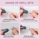 thumbnail image 5 of Electric Nail File, Cordless Nail Drill Kit with 12 Drill Bits and 6 Sanding Bands, 3 Speeds Nail File Electric Machine, 5 of 5