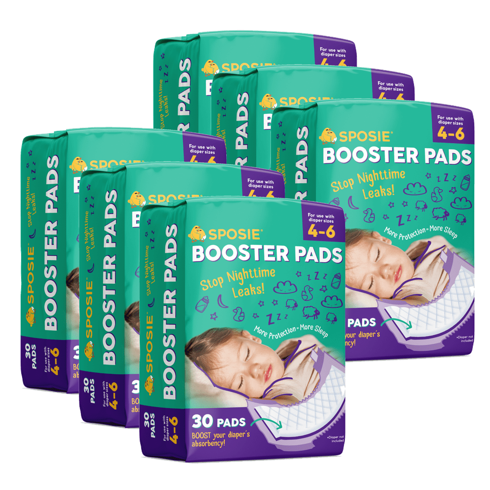 Sposie Diaper Booster Pads Diaper Doublers, 180 count, 6 packs of 30