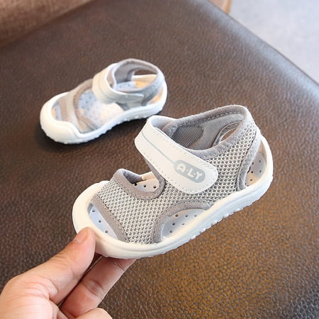

Toyella Mesh Breathable Sandals For Boys And Girls Light Grey 15