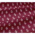 thumbnail image 5 of oneOone Viscose Jersey Red Fabric Geometric & Floral Block Quilting Supplies Print Sewing Fabric By The Yard 60 Inch Wide, 5 of 5