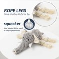 thumbnail image 2 of Juguete de peluche para perros, juguetes interactivos chirriantes para cachorros con papel arrugado, juguetes masticables duraderos para perros pequeños y medianos con forma de elefante Adepaton HMYH299, 2 of 7