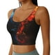 thumbnail image 2 of Fotbe Red And Blue Fire Bird Sujetador Deportivo Largo sin Aros para Mujer con Almohadillas y Soporte Medio, Transpirable y Absorbente, Camiseta Tipo Chaleco o Tank Top-X-Large, 2 of 8