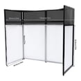 thumbnail image 2 of DJ Event Facade Black Scrim Metal Frame Booth  Portable Dj Booth Table, 2 of 21