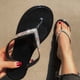 thumbnail image 5 of Chanclas de verano para mujer, pantuflas de diamantes con borde artesanal de diamantes de colores Wmkox8yii hj789, 5 of 6
