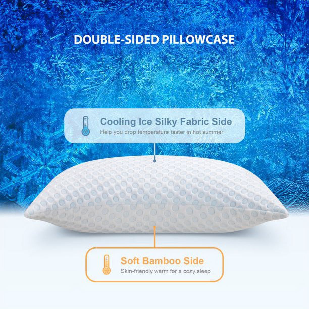 Sormag Cooling Shredded Memory Foam Pillow, Queen photo 4