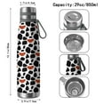thumbnail image 3 of Leopard Print 29oz Stainless Steel Insulated Thermos with Tea Filter, 360° Printed Travel Bottle, Leakproof BPA-Free Flask with Anti-Slip Base, 304 Inner & 201 Outer, Vacuum Cup, 3 of 6