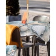 thumbnail image 5 of Fsddascl Coastal Starfish Outdoor Tablecloth - 60x60 Inch Square Dining Table Cover, Beach Summer Starfish Nautical Shell Blue Waterproof Outdoor Table Cloth with Umbrella Hole & Zipper for Patio, 5 of 7