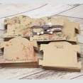thumbnail image 4 of 50Pcs kraft paper For YOU Hairpin Card 9*10cm flower design Jewelry Display Cards DIY THANK YOU hairclip ornaments package kraftplant 50card50oppbag, 4 of 6