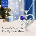 thumbnail image 4 of Sanmadrola Mothers Day Gifts for Mom, Mom Birth Stones Heart Pendant with Box Birthday Jewelry Gifts for Women Grandma Wife from Daughter Son, 4 of 6