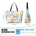 thumbnail image 4 of Honeii Zebra Colourful for Tote Bag with Adjustable Strap,Beach Bag, Waterproof Sandproof Beach Tote Bag, Large Capacity Foldable Beach Bags, 4 of 7